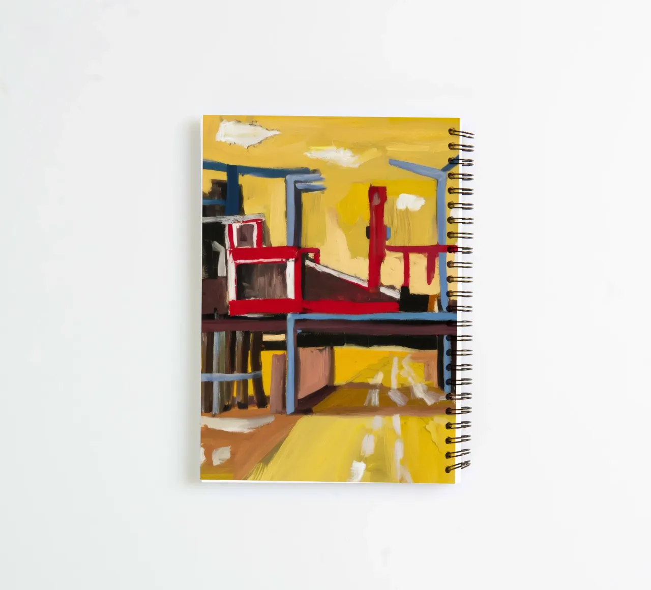 Elevated Train View spiral notebook by Silk Palette