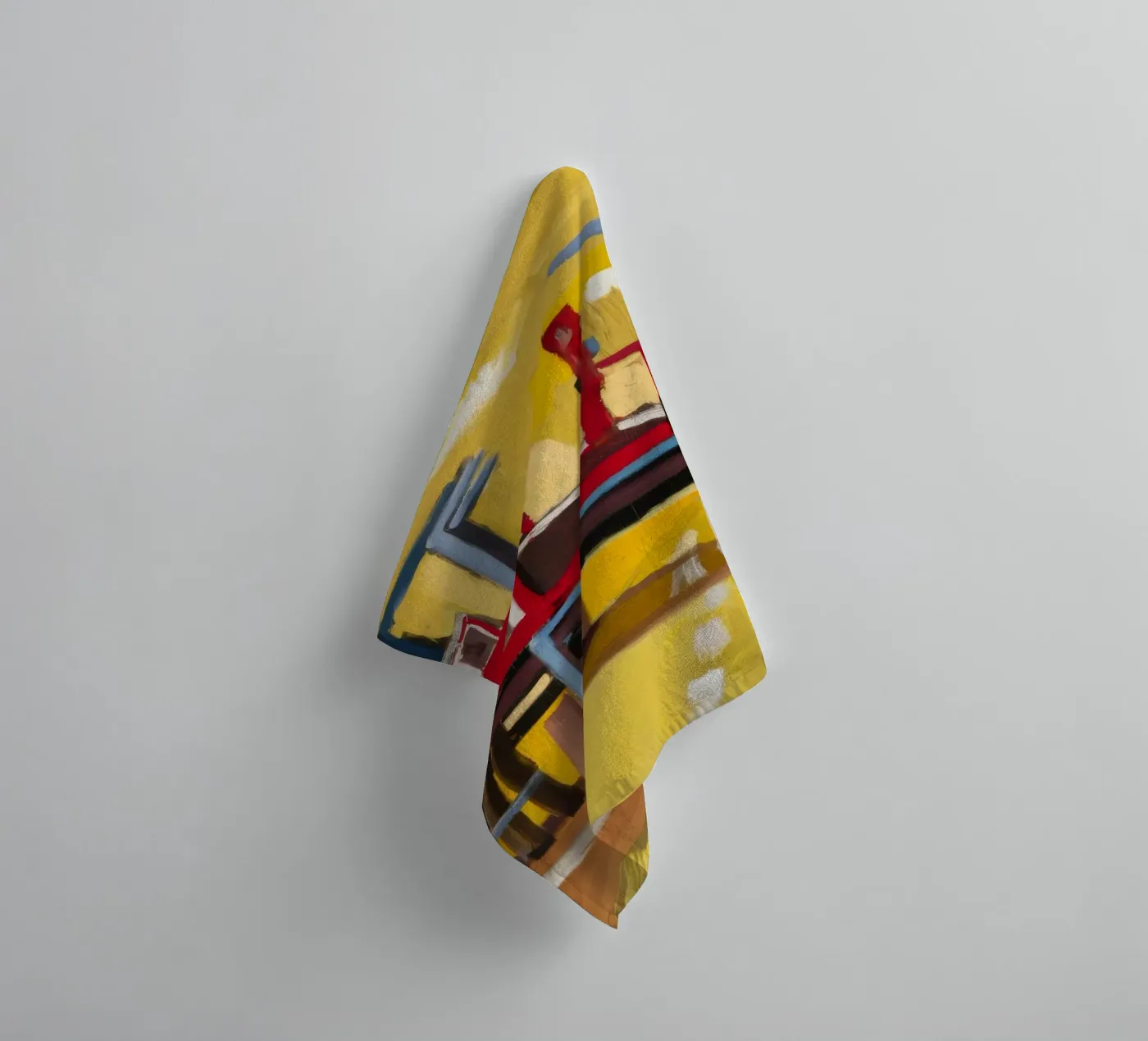 Elevated Train View towel by Silk Palette