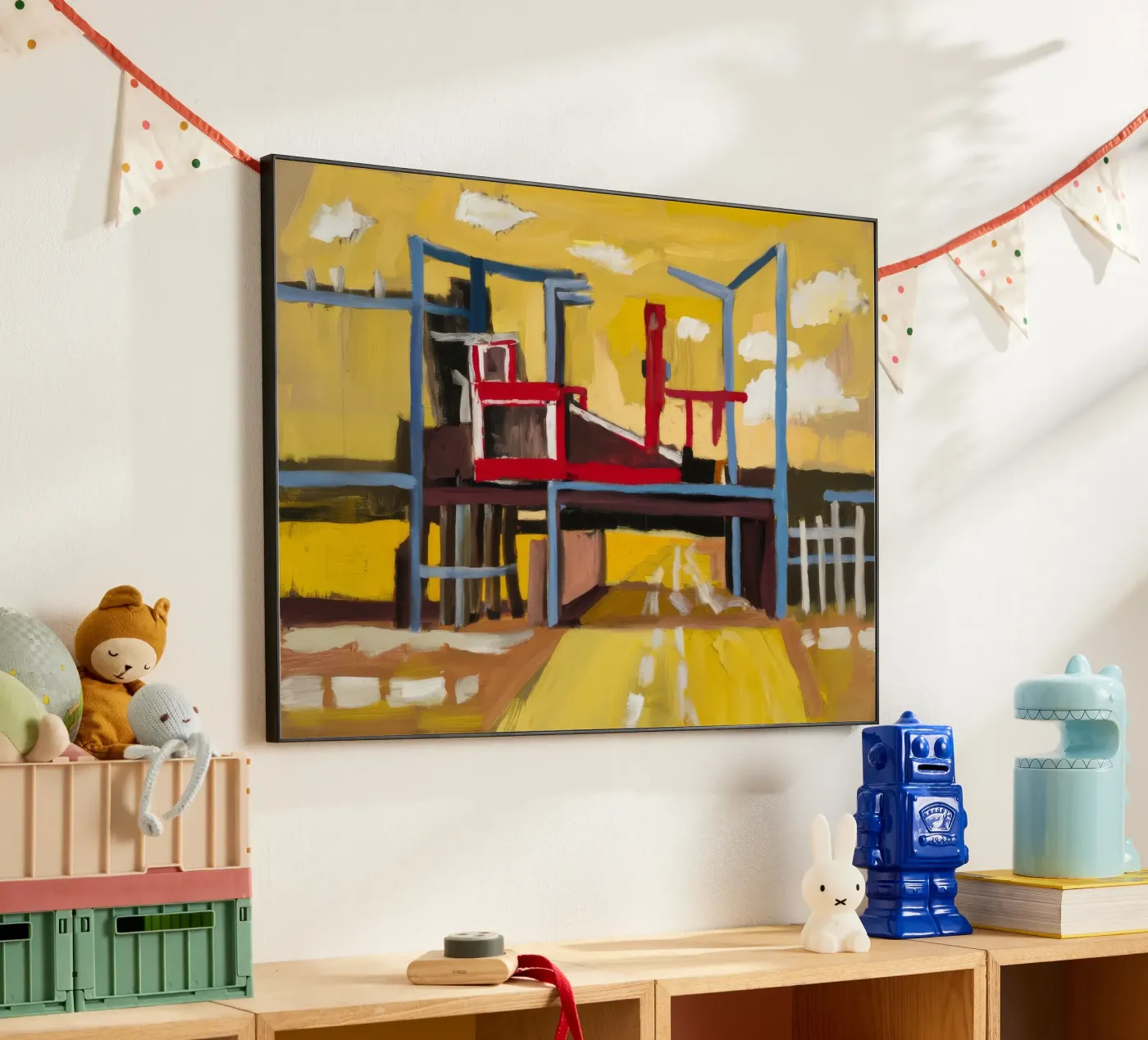 Elevated Train View forex plate by Silk Palette