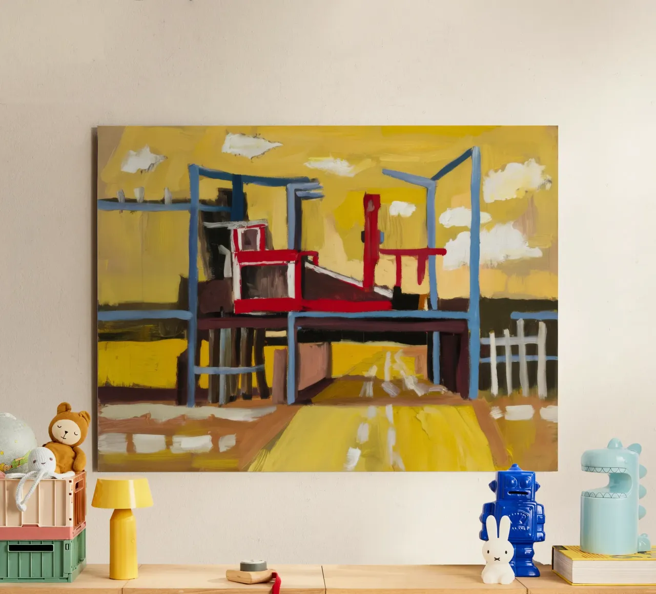 Elevated Train View forex plate by Silk Palette