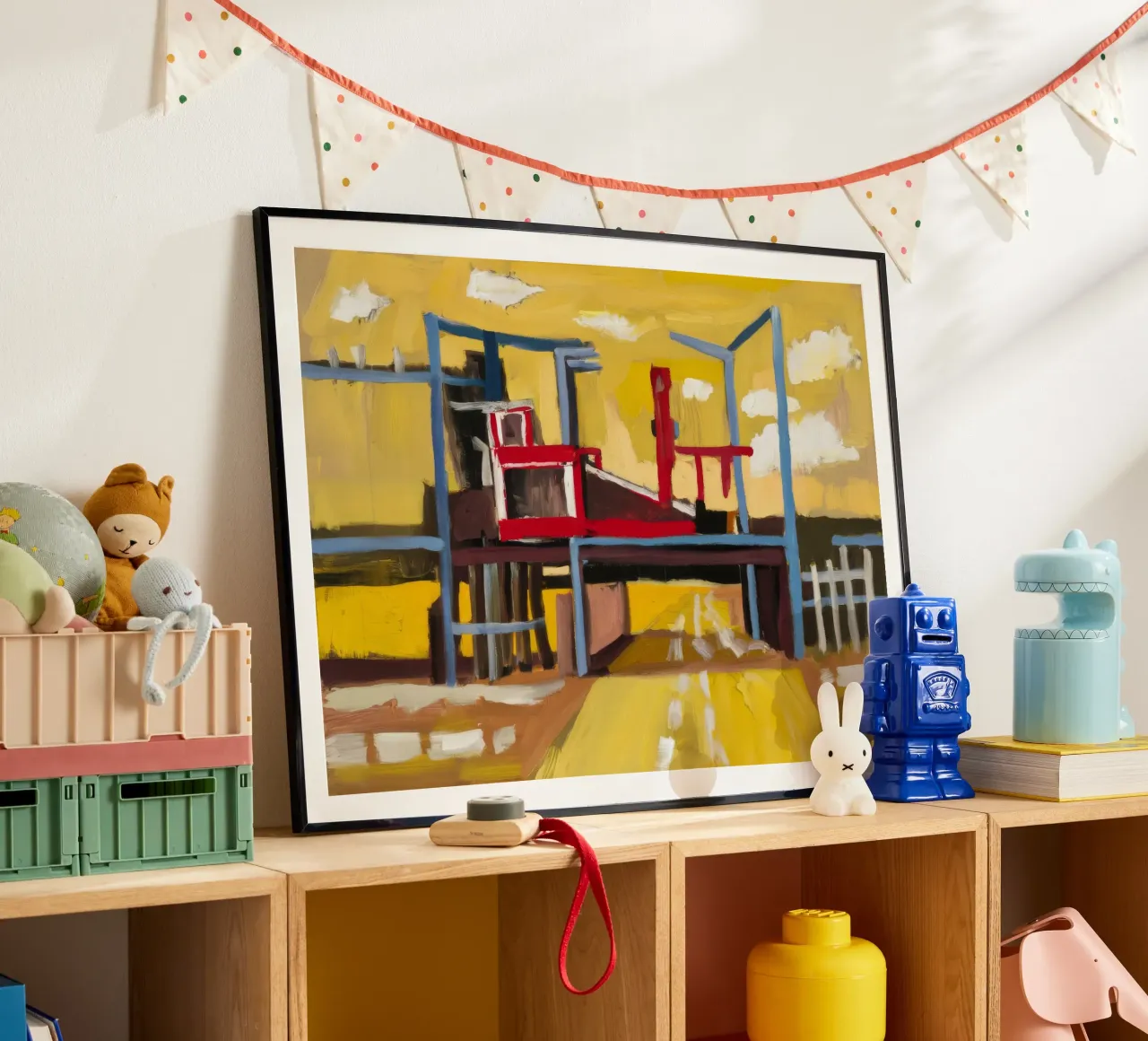 Elevated Train View poster by Silk Palette