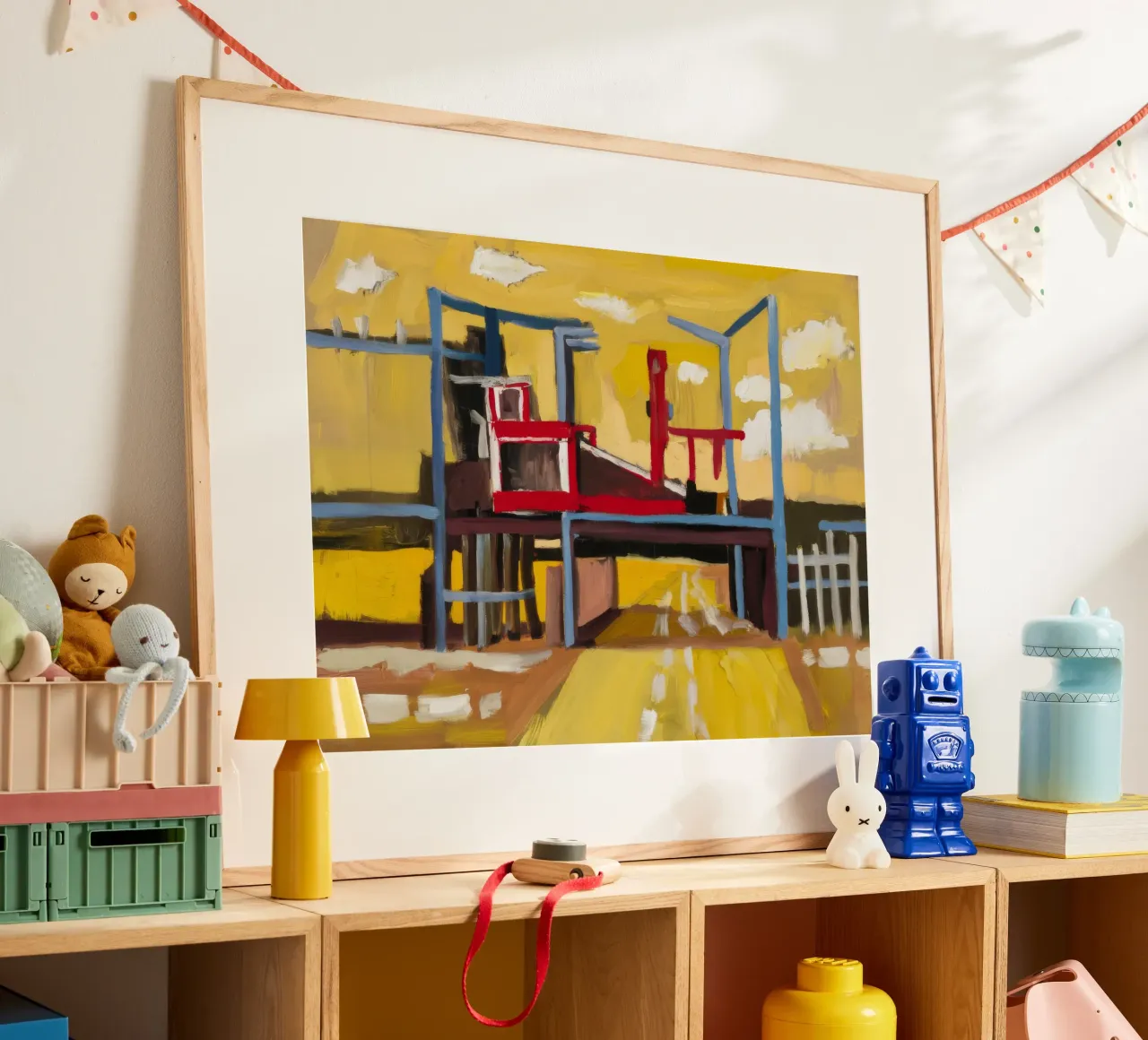 Elevated Train View poster by Silk Palette