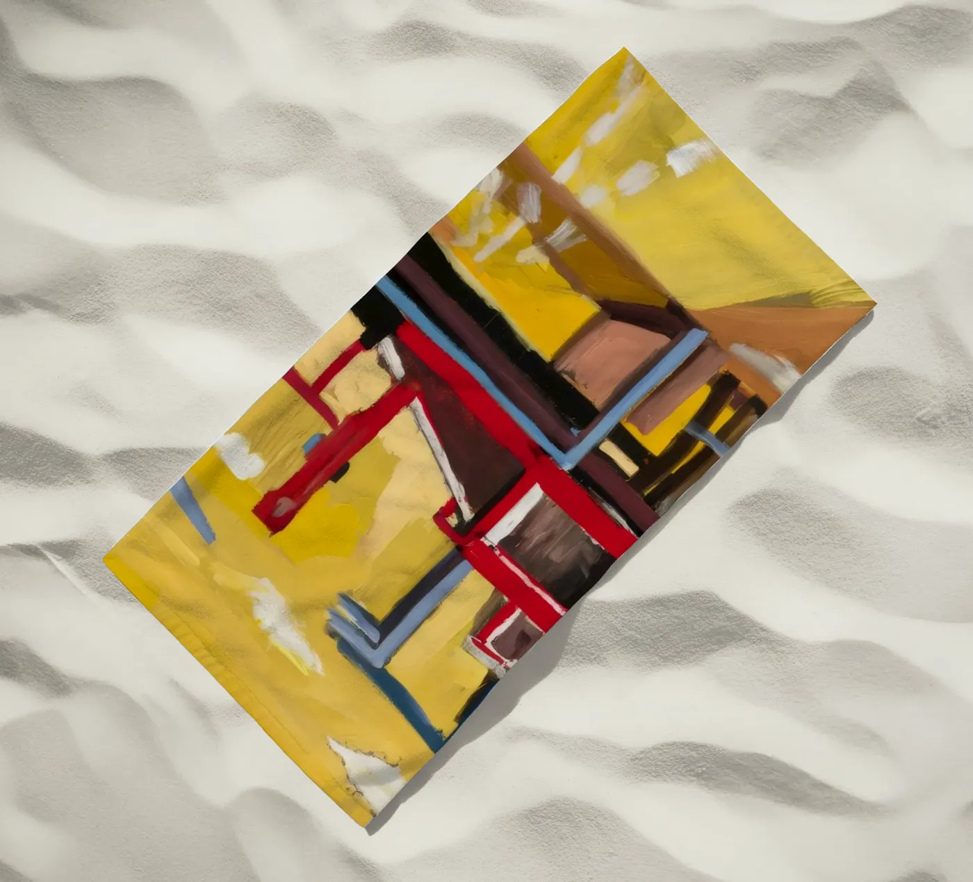 Vista del treno sopraelevato telo mare da Silk Palette