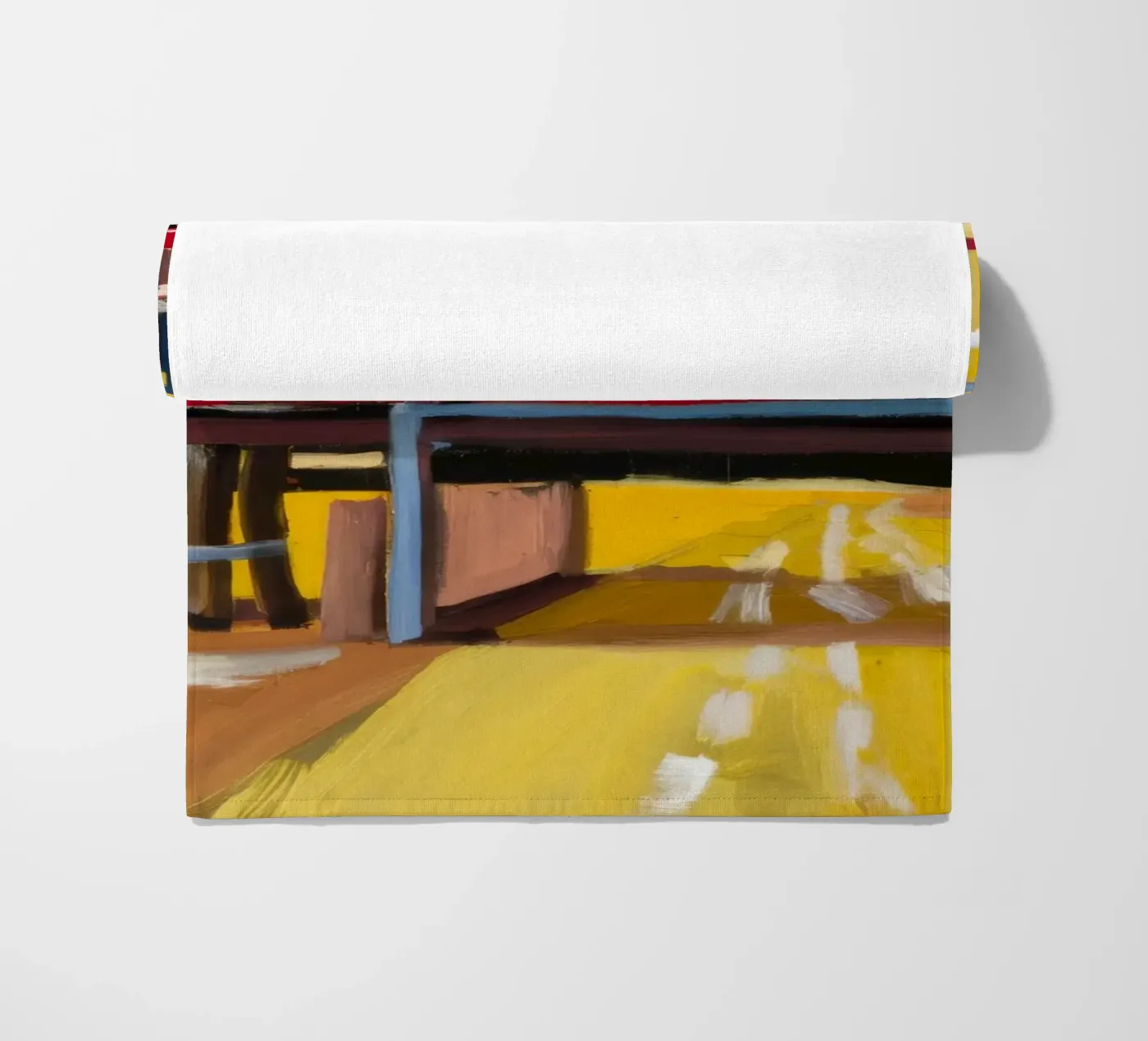 Vista del treno sopraelevato telo mare da Silk Palette