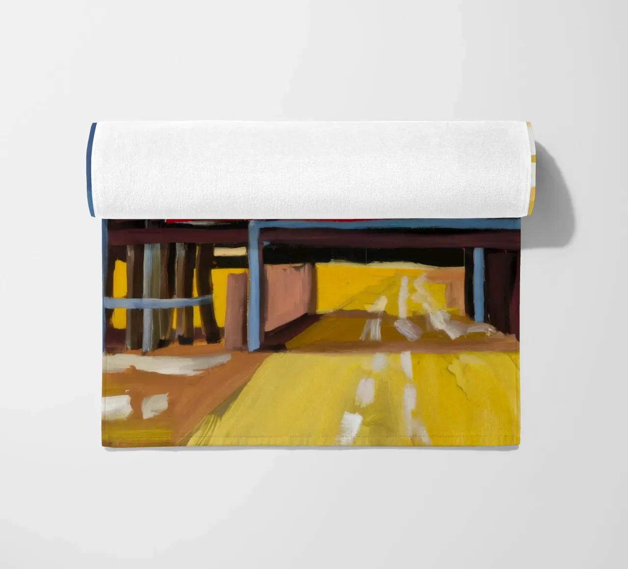 Verhoogd treinzicht strandhanddoek van Silk Palette