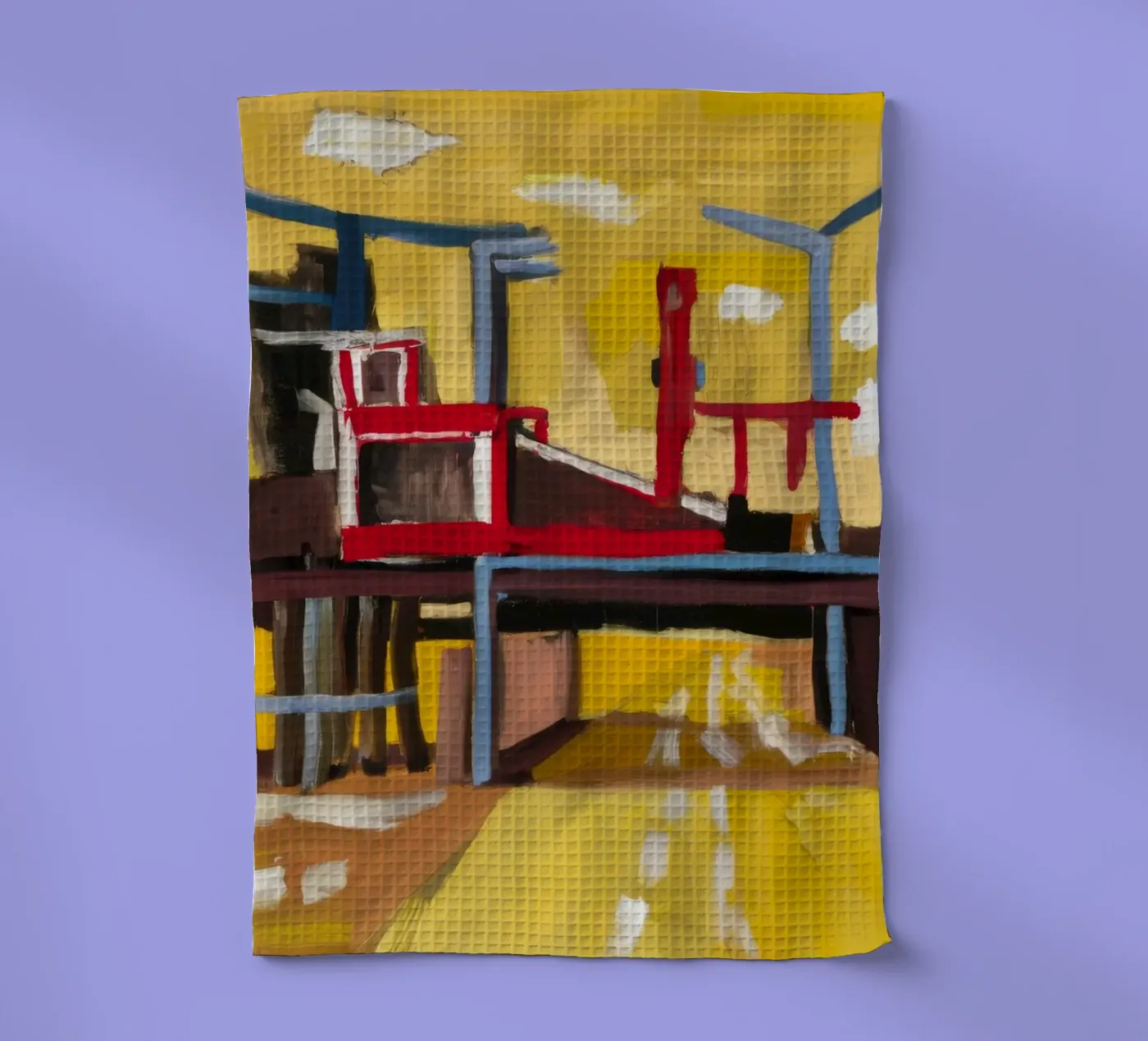 Elevated Train View torchon de Silk Palette