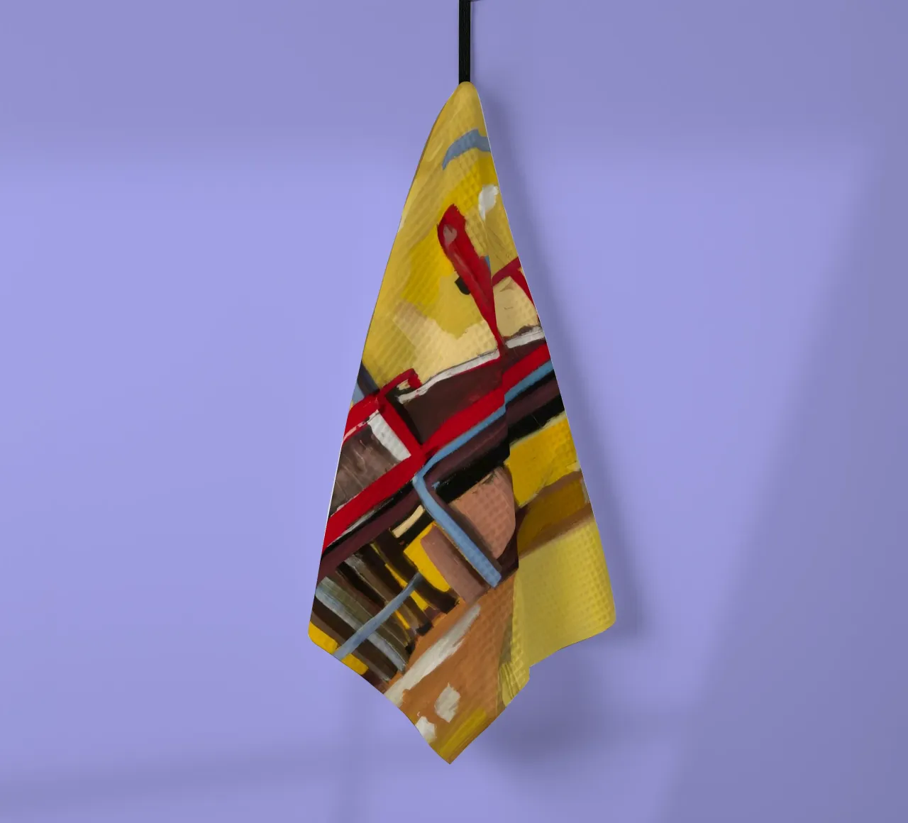 Vue du train surélevé torchon de Silk Palette