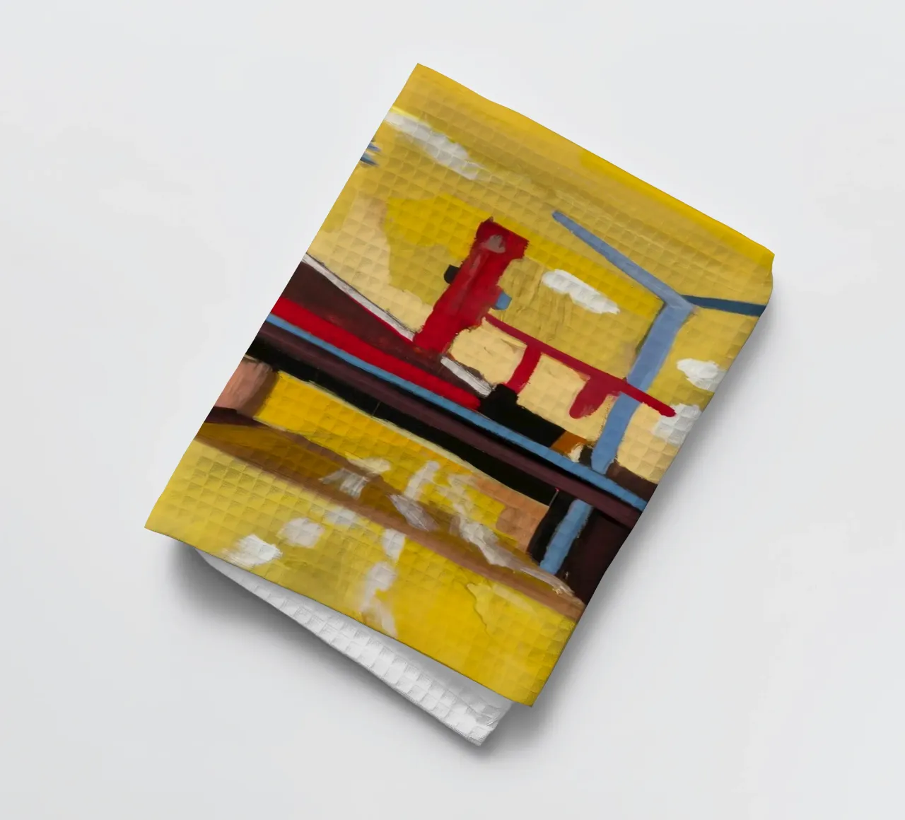 Vue du train surélevé torchon de Silk Palette