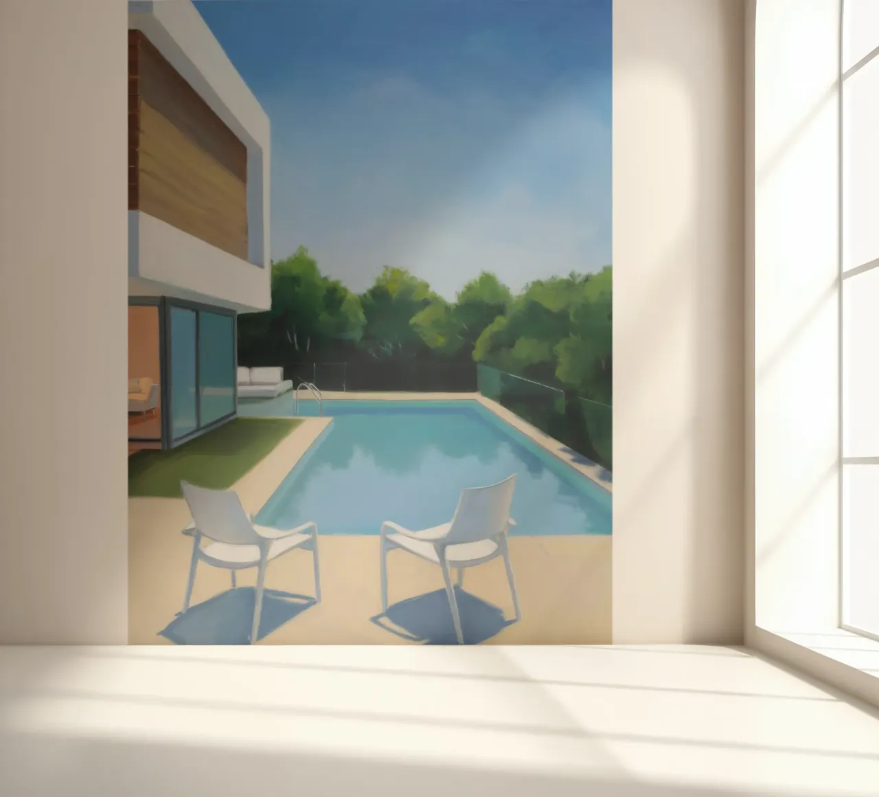 Crystal Pool Vista papier peint photo de Infinite Chroma