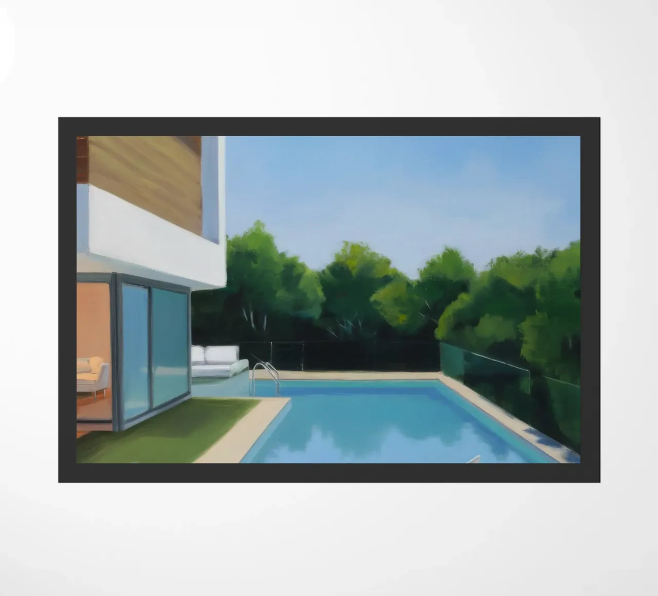 Kristall Pool Aussicht Fußmatte von Infinite Chroma