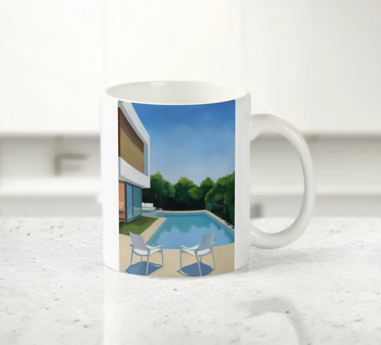 Piscina di cristallo Vista tazza in ceramica da Infinite Chroma