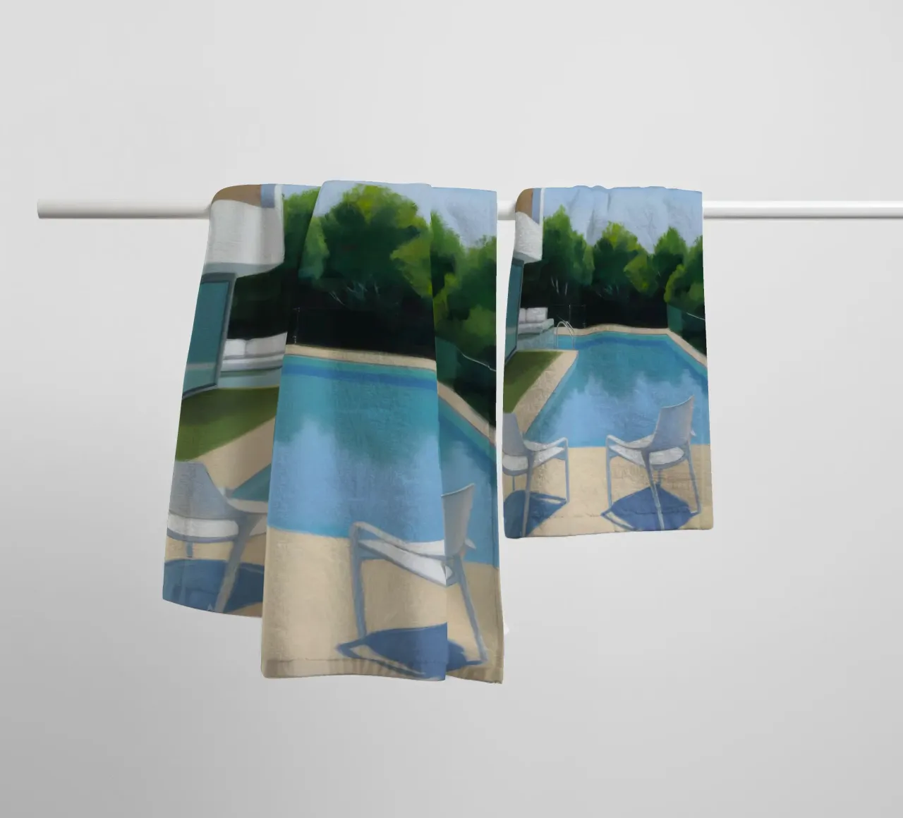 Kristall Pool Aussicht Handtuch von Infinite Chroma