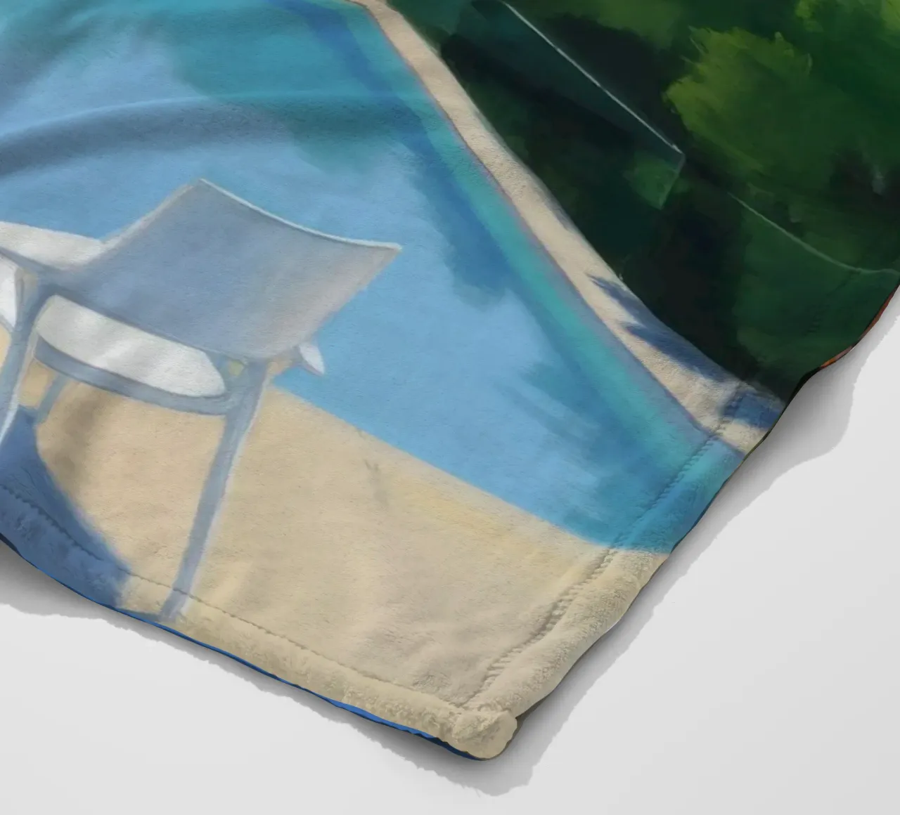 Kristall Pool Aussicht Fleecedecke von Infinite Chroma
