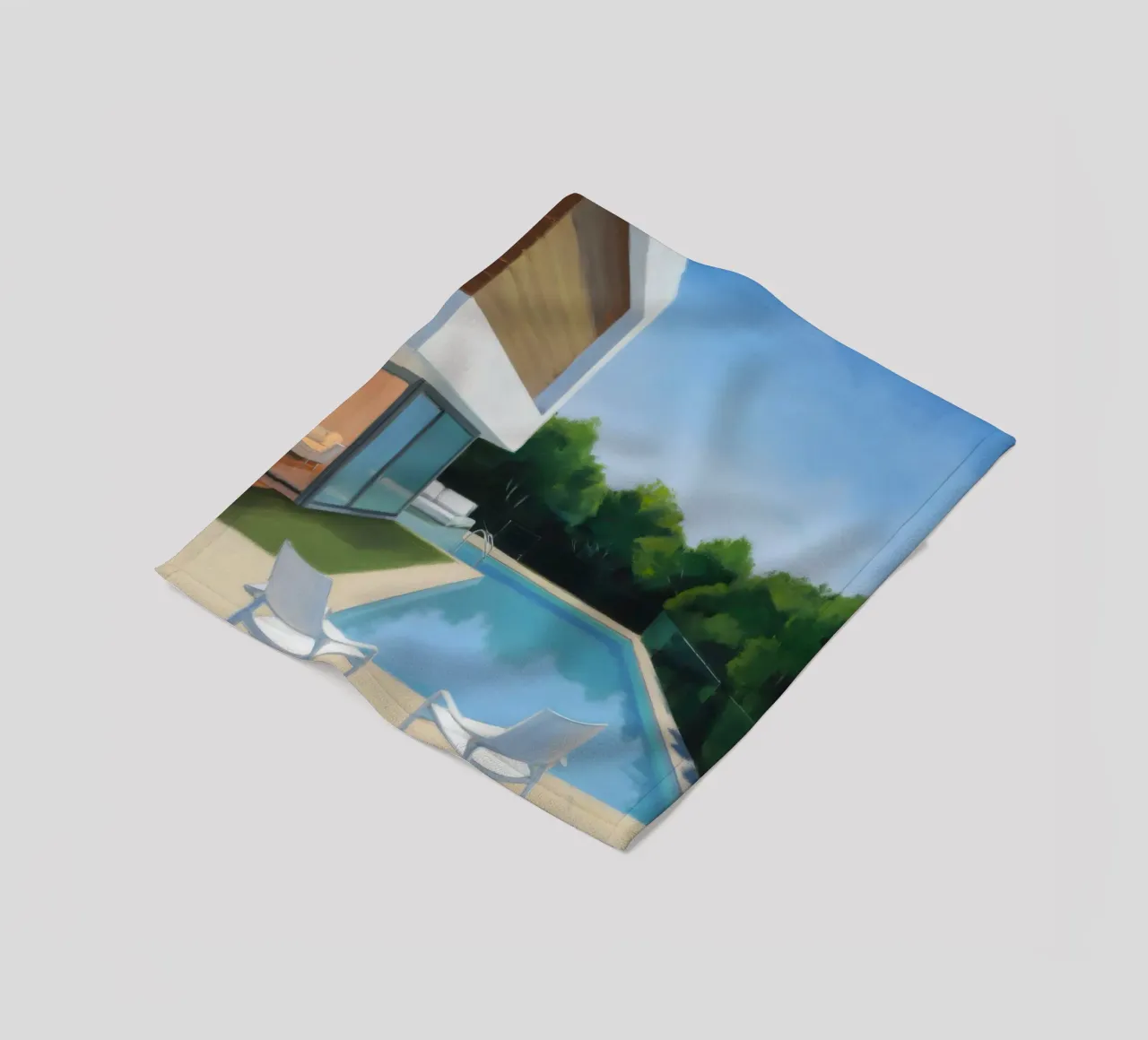Kristall Pool Aussicht Fleecedecke von Infinite Chroma
