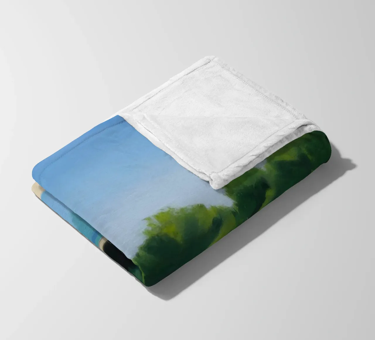 Kristall Pool Aussicht Fleecedecke von Infinite Chroma