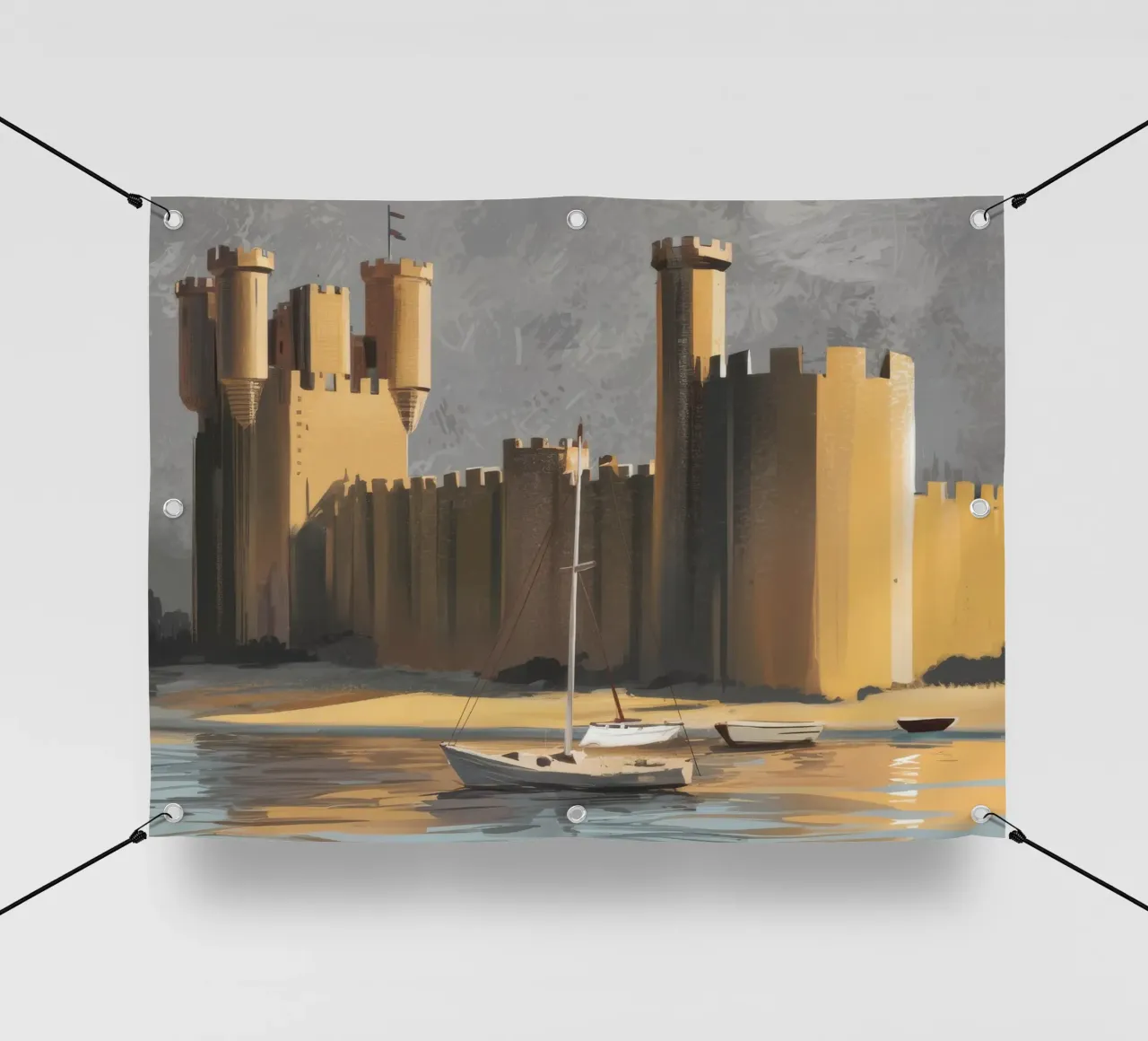 Fortezza sul mare telo in pvc da Silk Palette