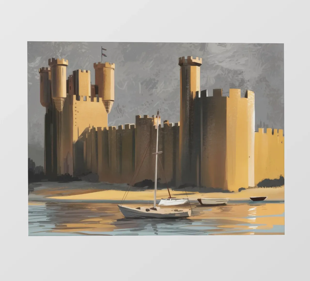 Fortezza sul mare telo in pvc da Silk Palette