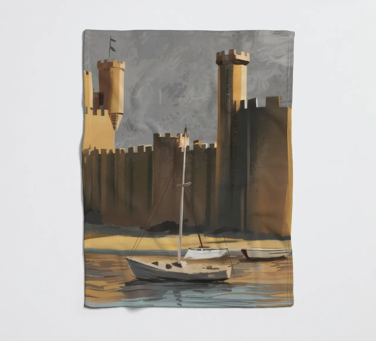 Fortezza sul mare coperta in pile da Silk Palette