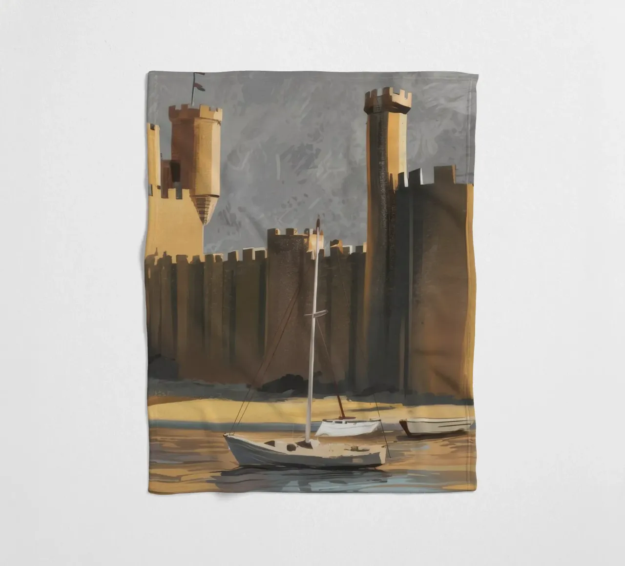 Fortezza sul mare coperta in pile da Silk Palette