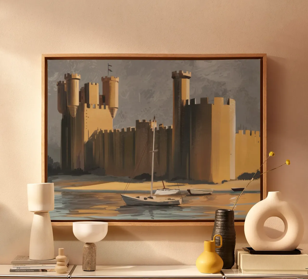 Fortezza sul mare tela da Silk Palette