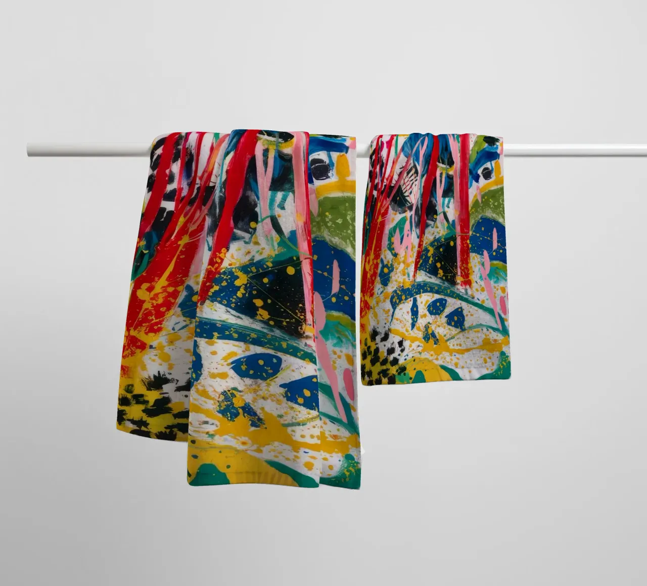 Jubilant Color Burst towel by Vivid Reverie