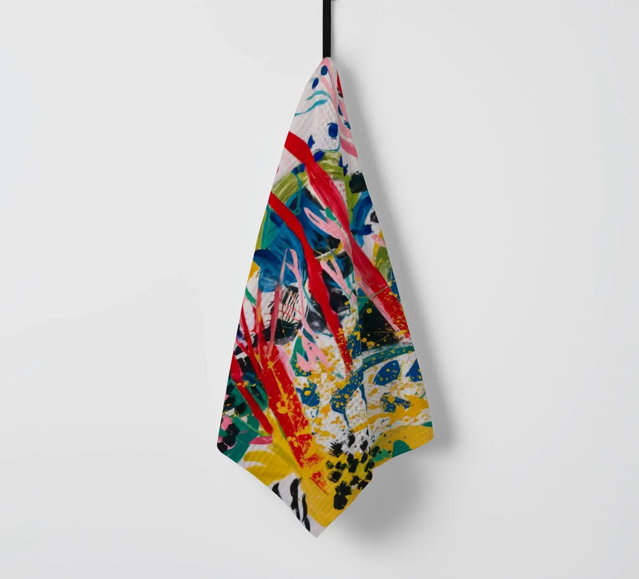 Jubilant Color Burst tea towel by Vivid Reverie