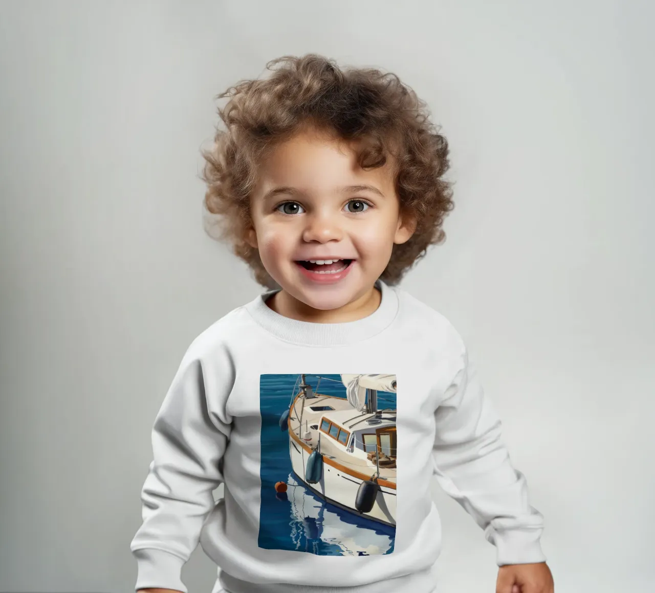 Marine Teak Gleam baby sweatshirt by Infinite Chroma