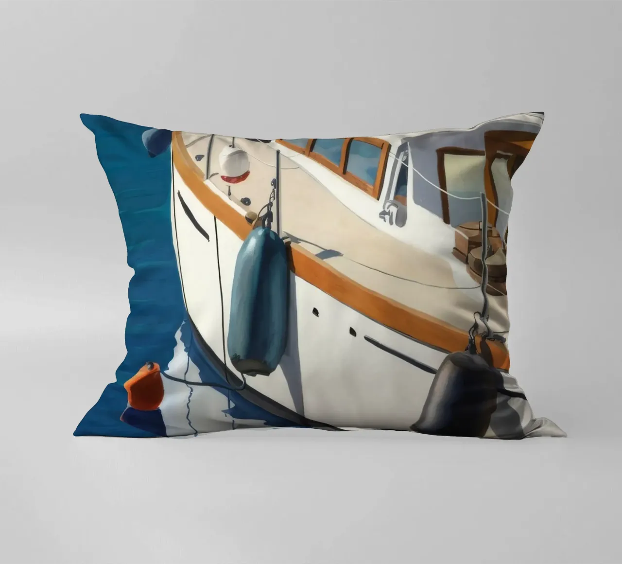 Teak marino lucido cuscino da Infinite Chroma