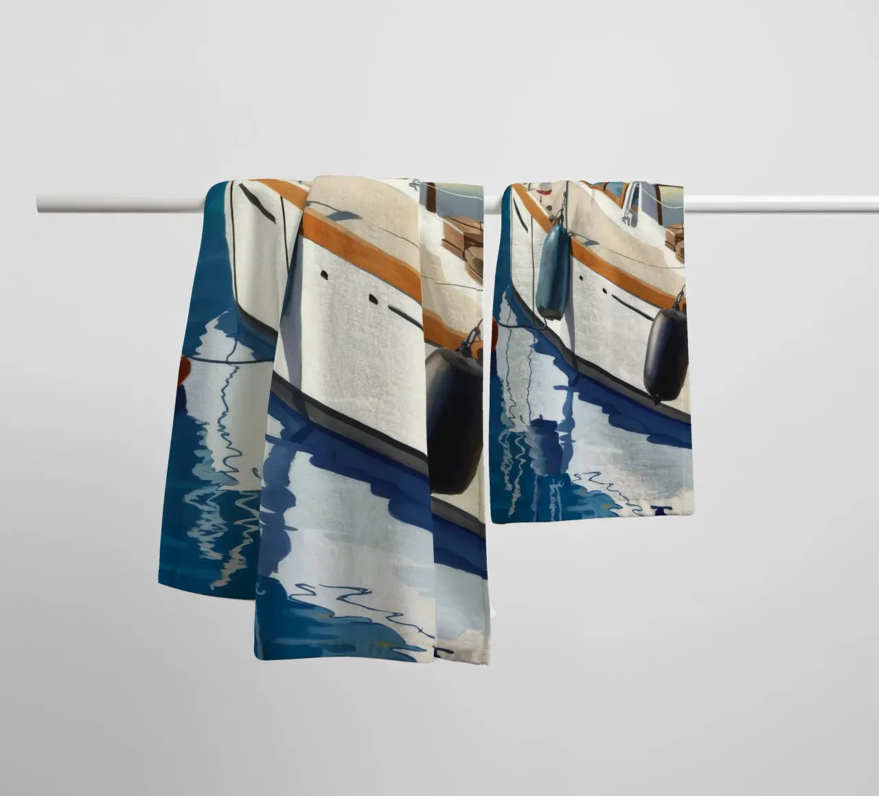 Marine Teak Gleam towel by Infinite Chroma