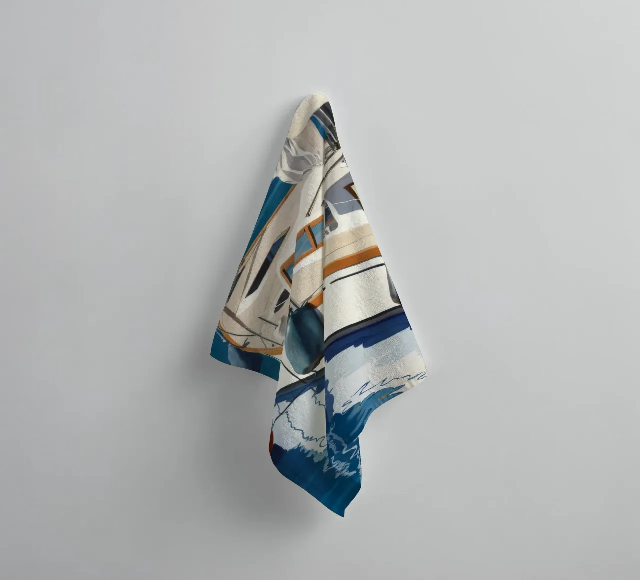 Marine Teak Gleam towel by Infinite Chroma