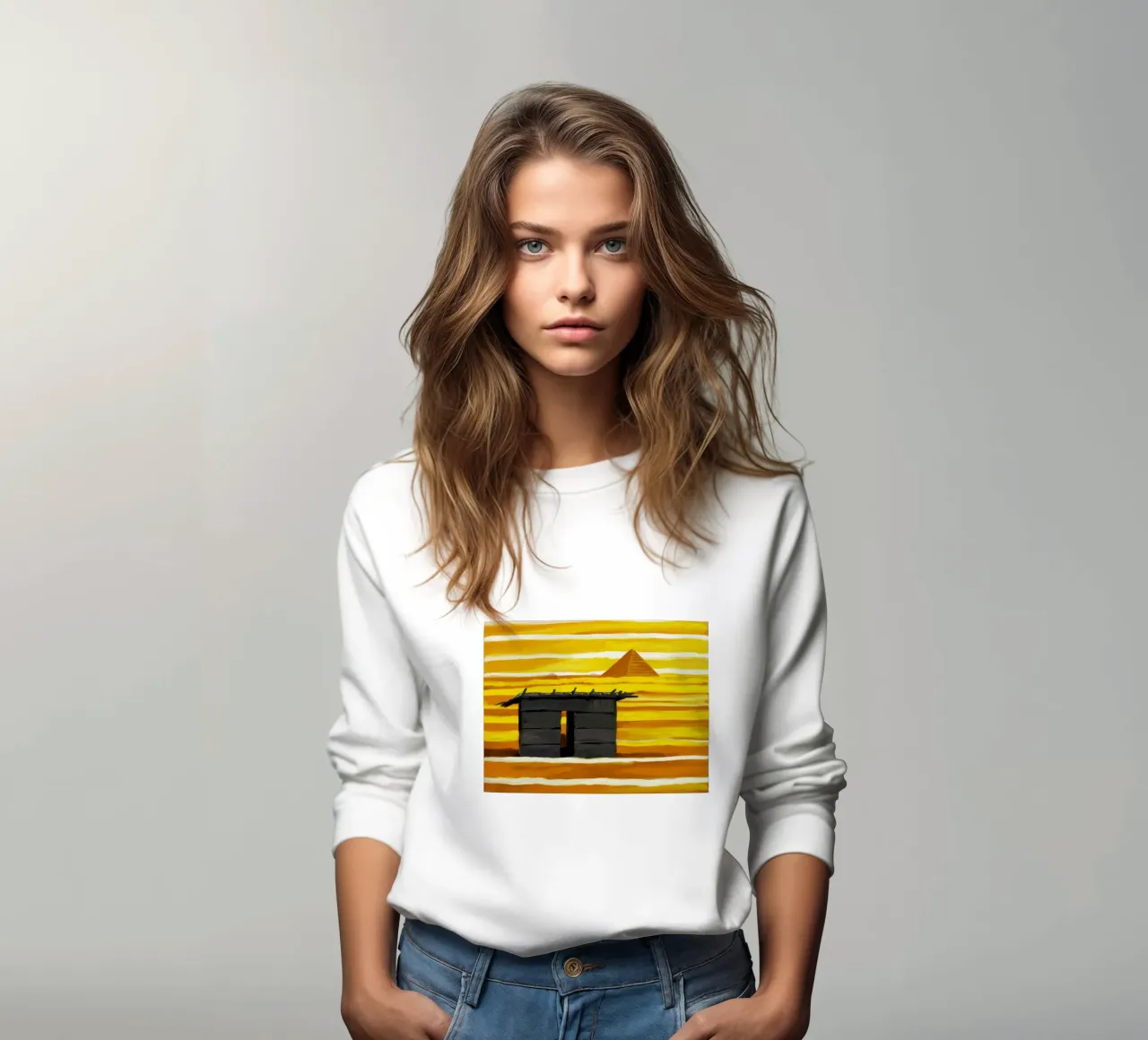 Sunlit Adobe Window Sweatshirt von Silk Palette