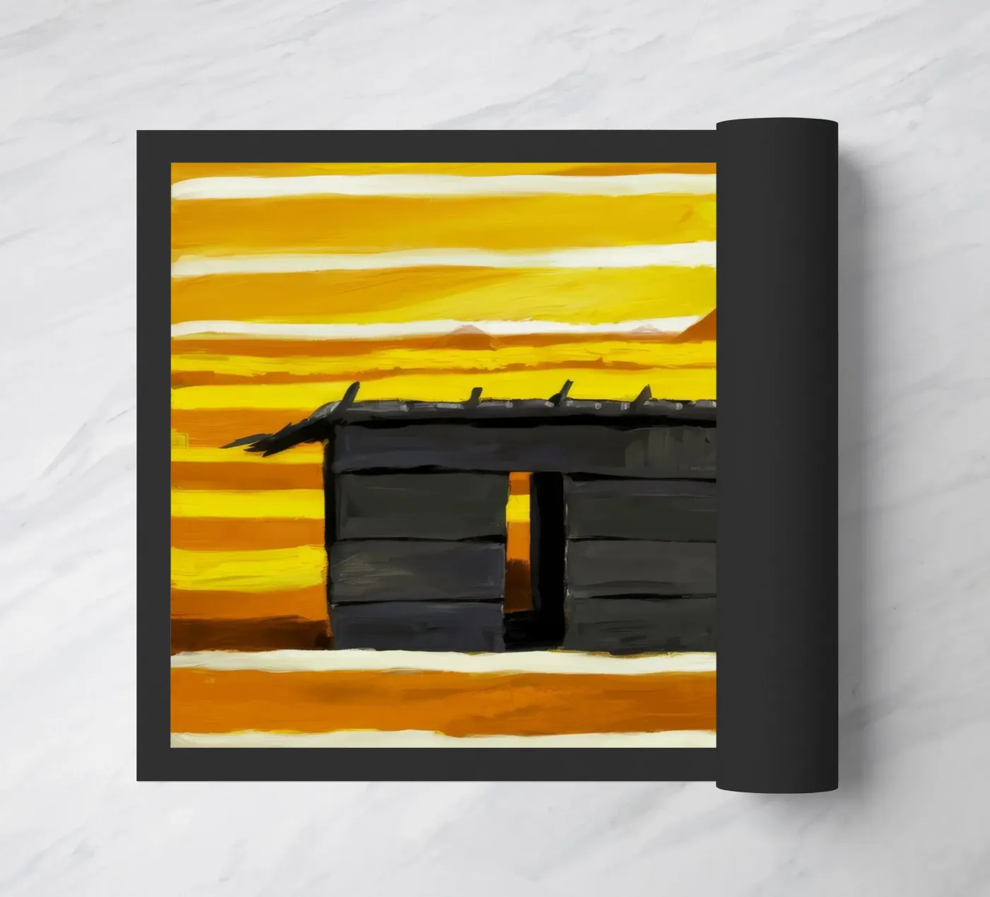 Sunlit Adobe Window doormat by Silk Palette