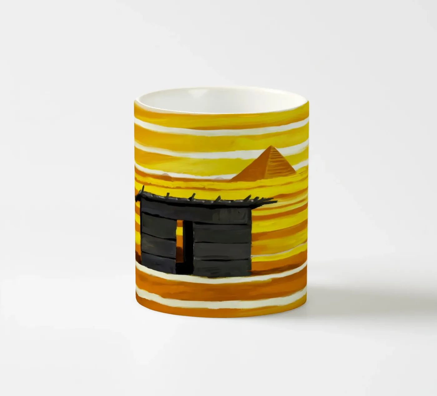 Sunlit Adobe Window ceramic mug by Silk Palette