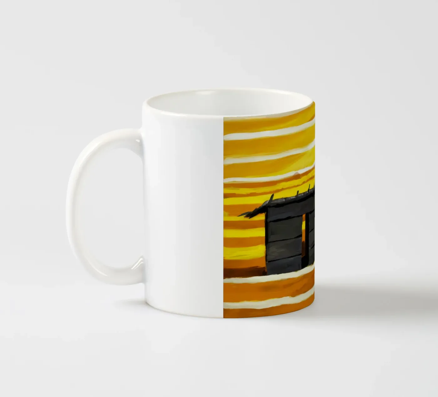 Sunlit Adobe Window ceramic mug by Silk Palette