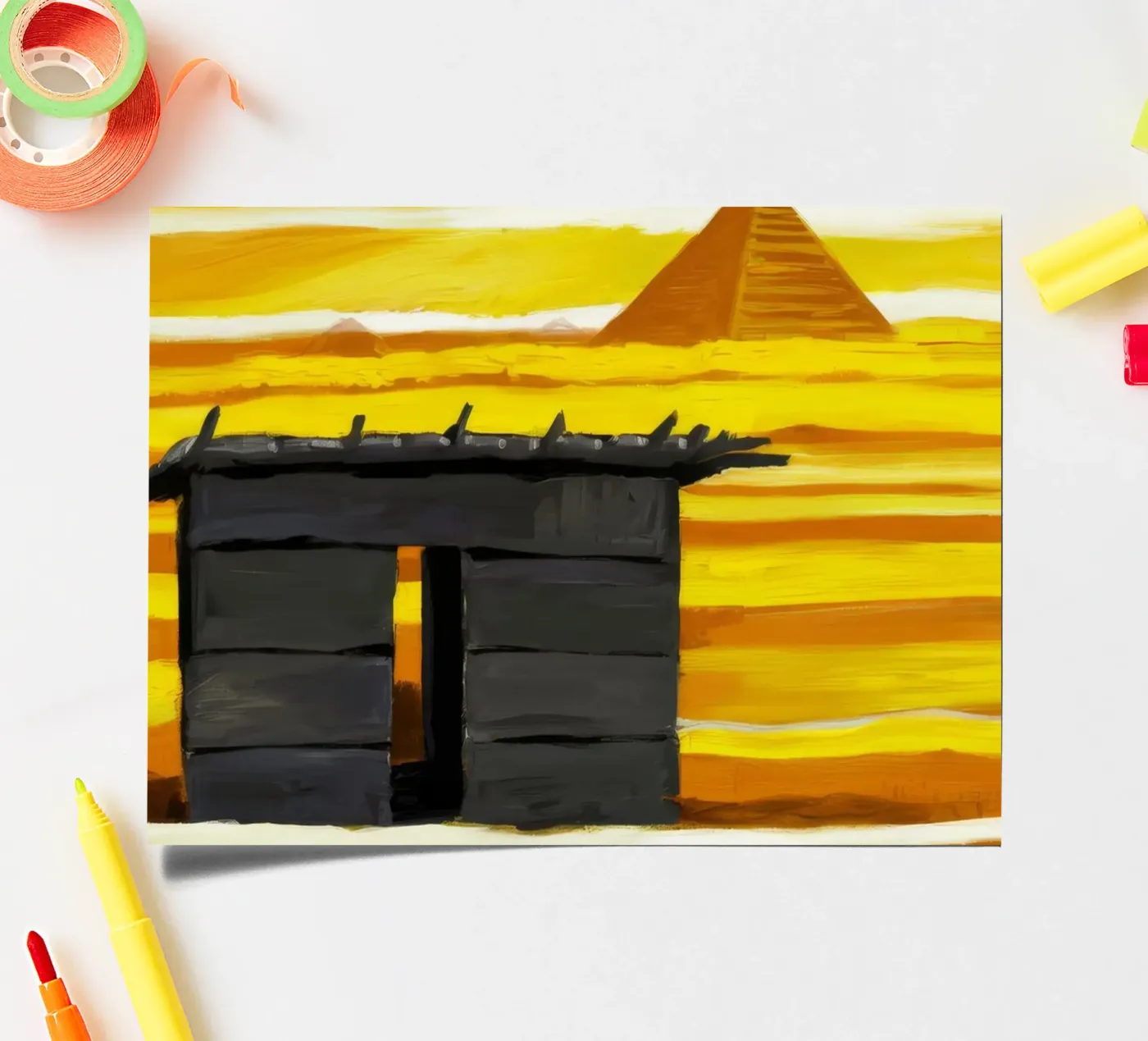 Sunlit Adobe Window sticker sheet by Silk Palette