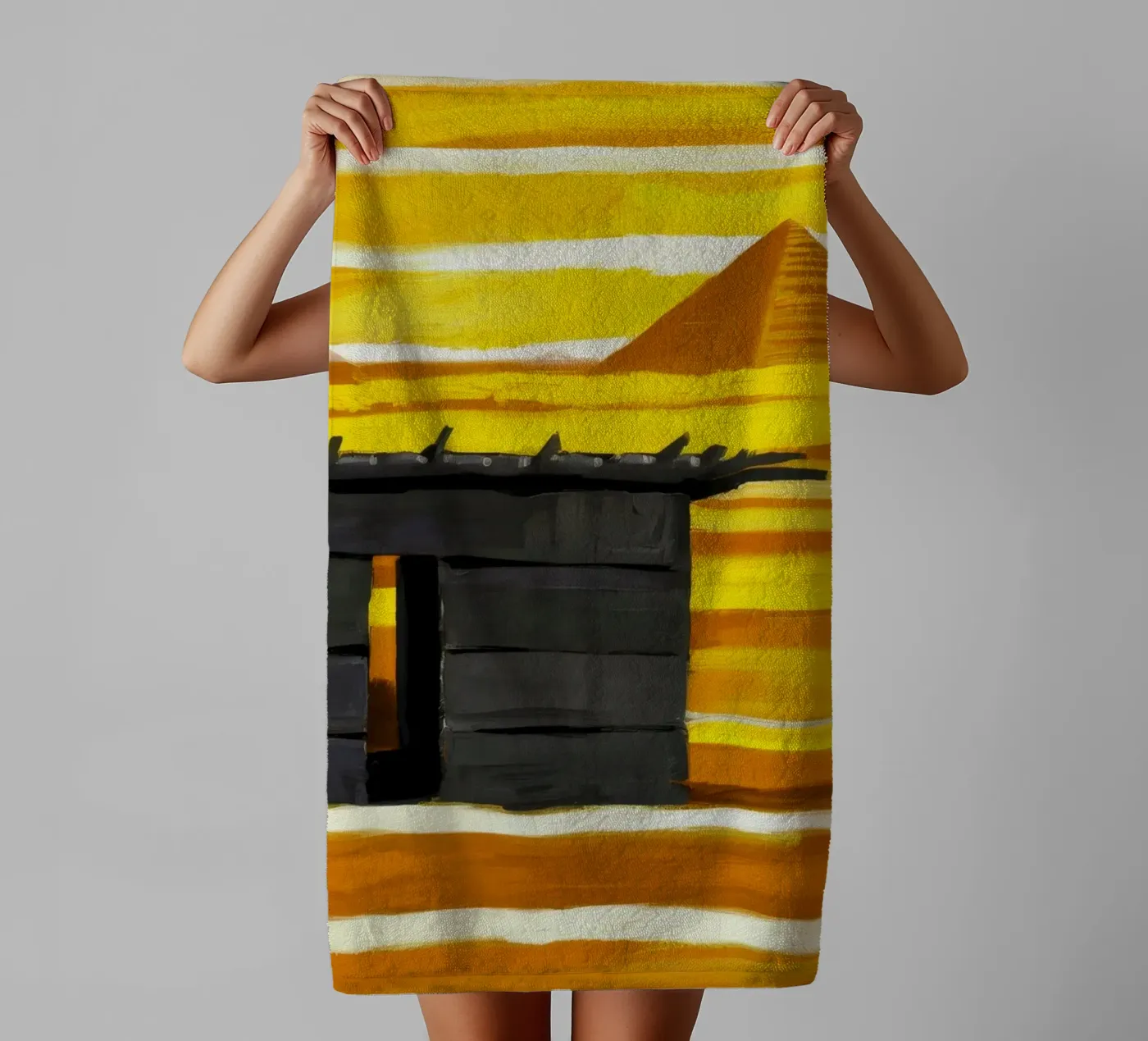 Sunlit Adobe Window Handtuch von Silk Palette