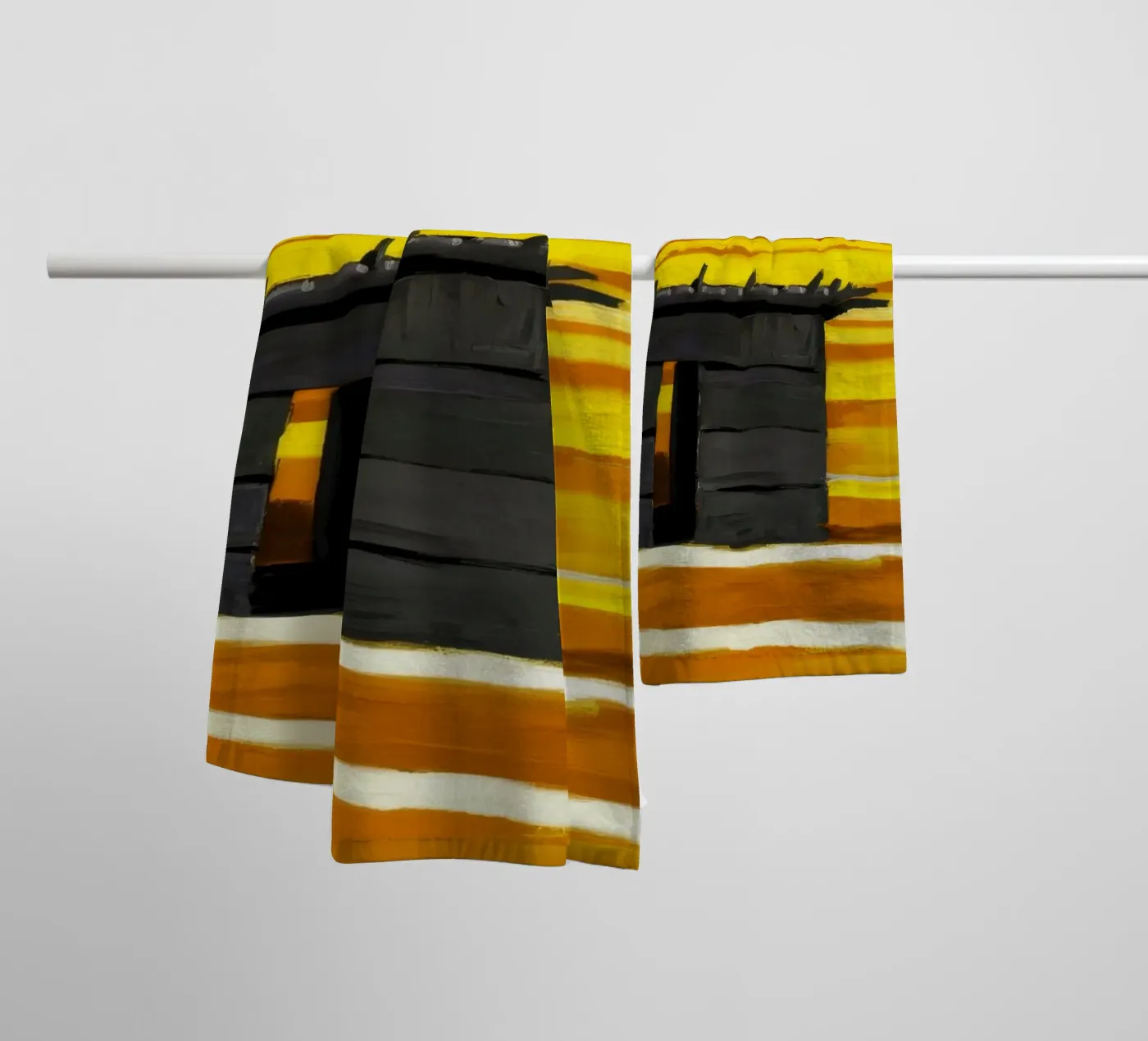 Sunlit Adobe Window Handtuch von Silk Palette