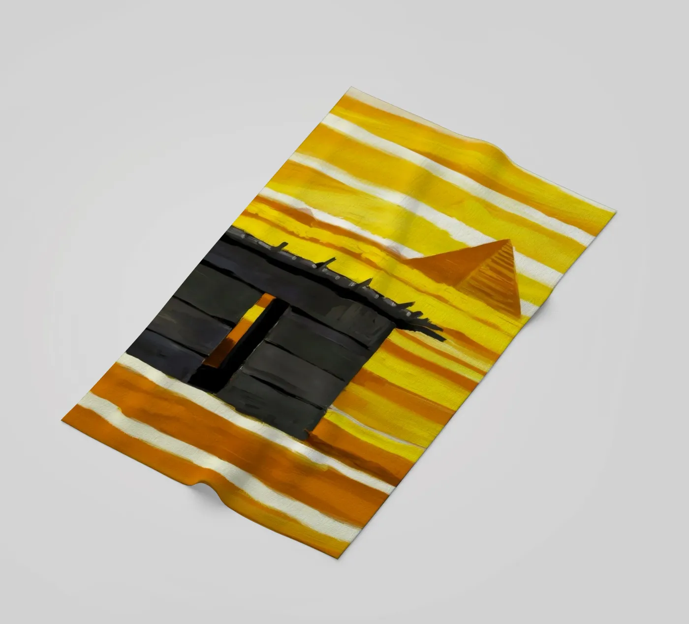Sunlit Adobe Window beach towel by Silk Palette
