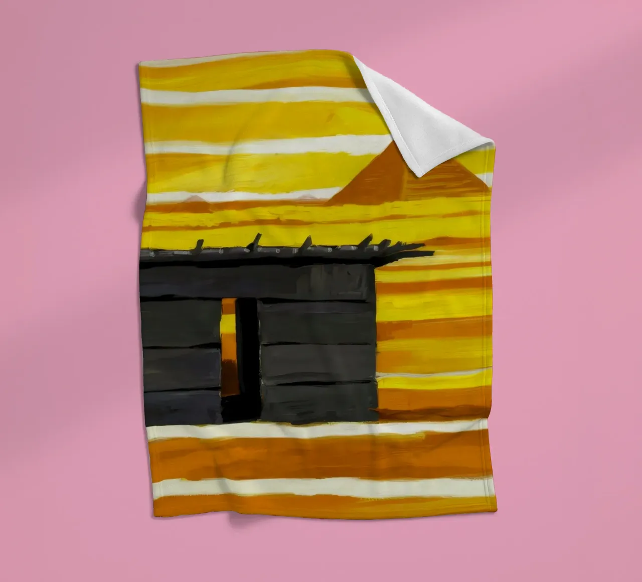 Sunlit Adobe Window Fleecedecke von Silk Palette