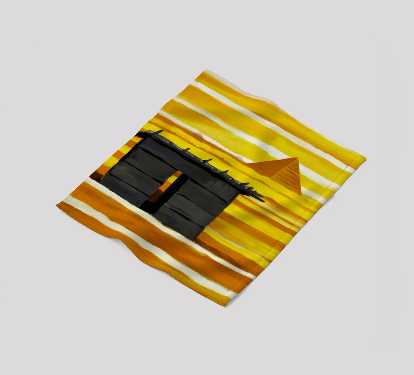 Sunlit Adobe Window fleece blanket by Silk Palette