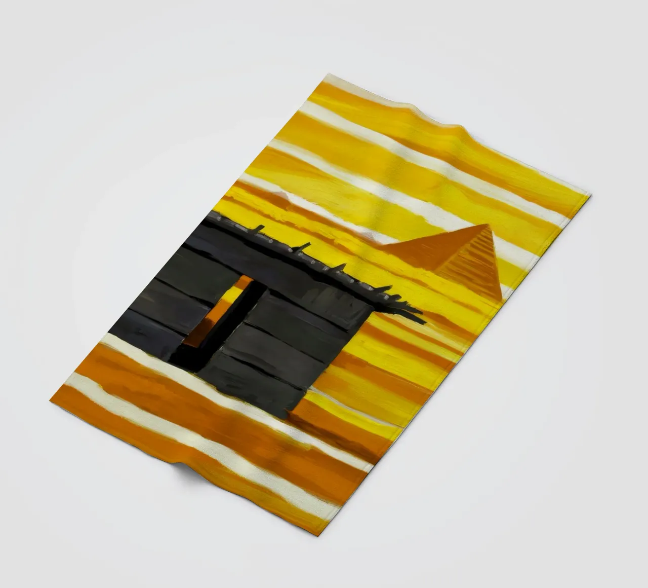 Sunlit Adobe Window Fleecedecke von Silk Palette