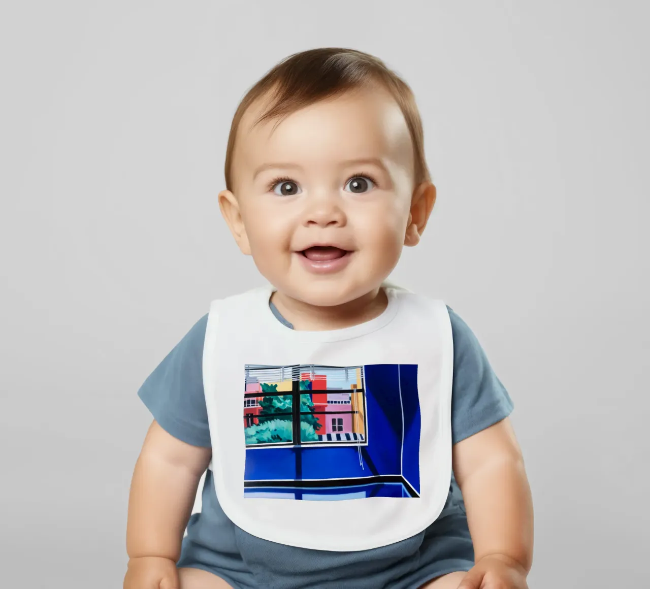 Vista dalla finestra Paesaggio urbano bavaglino da Silk Palette