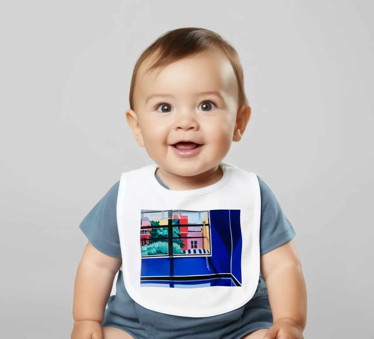 Vista dalla finestra Paesaggio urbano bavaglino da Silk Palette