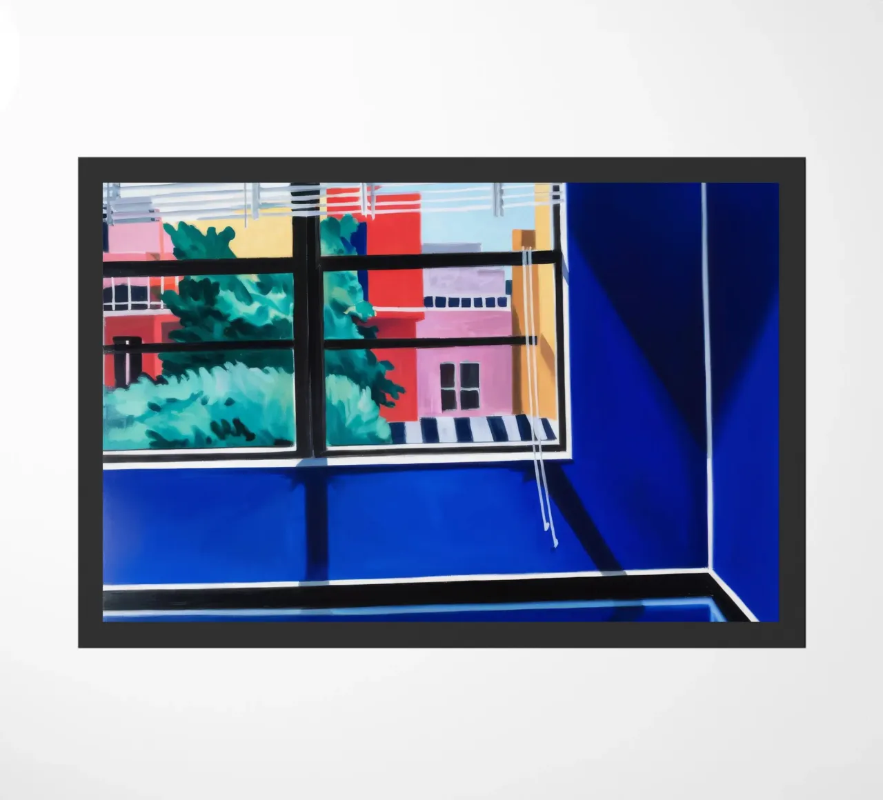 Window View Cityscape doormat by Silk Palette