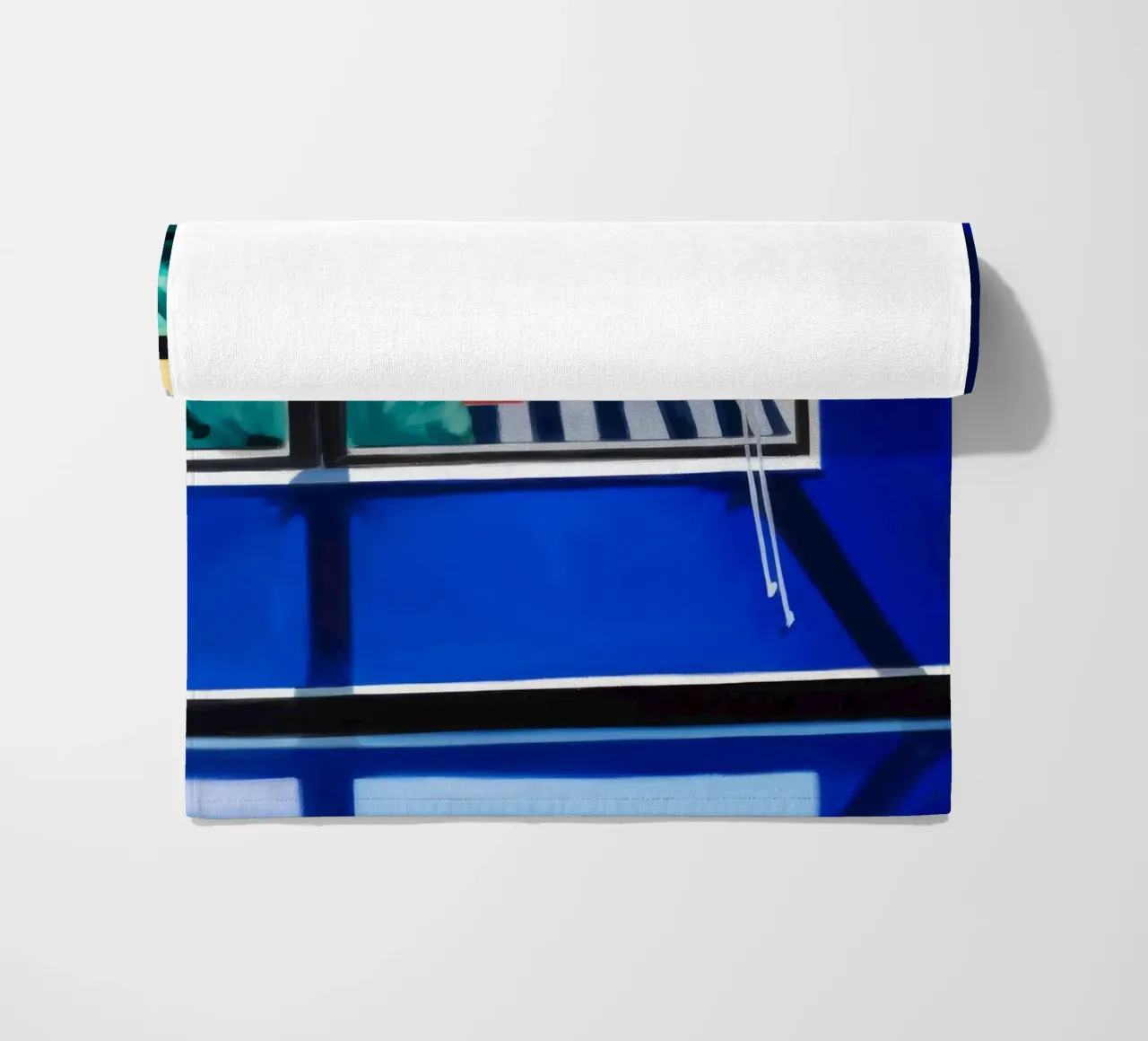 Vista dalla finestra Paesaggio urbano telo mare da Silk Palette