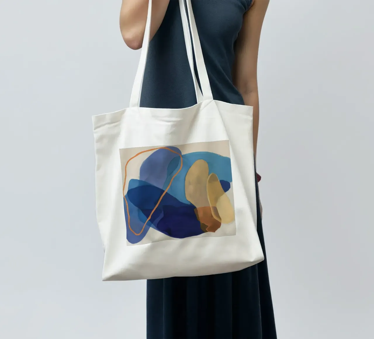 Ocra Cifra in grassetto borsa in juta da Vivid Reverie