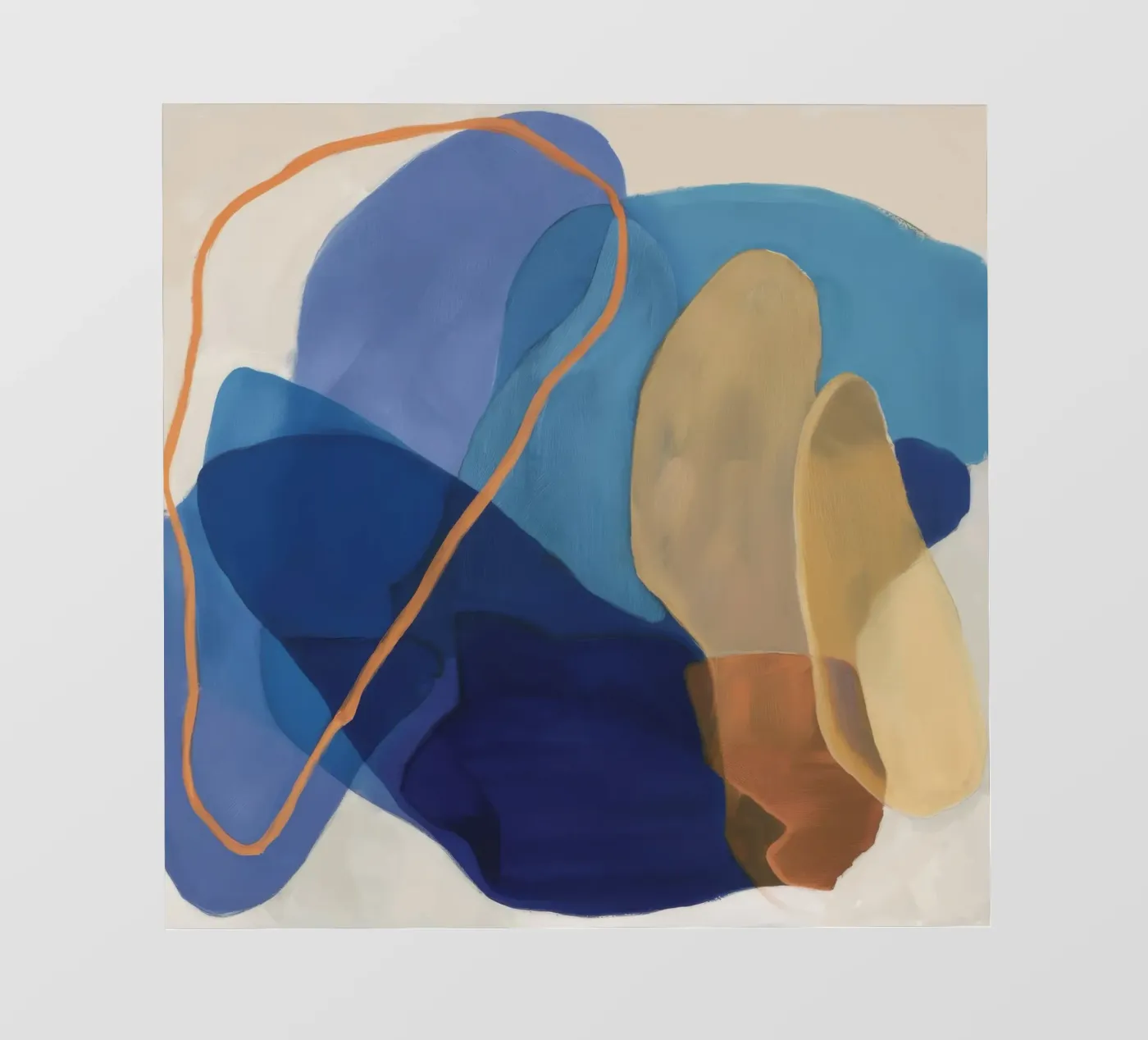 Ochre Cipher Bold fotobehang van Vivid Reverie