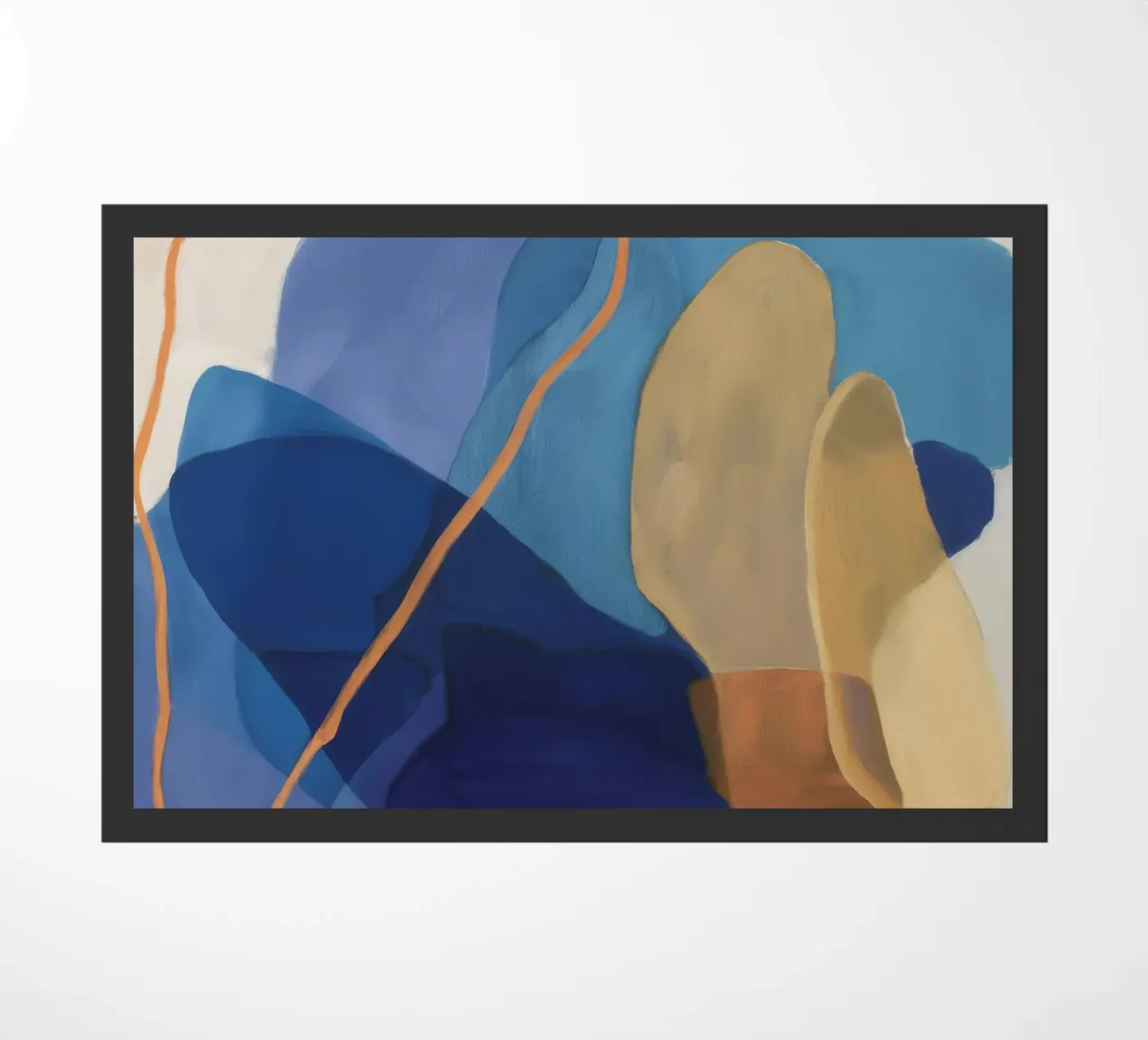 Ochre Cipher Bold doormat by Vivid Reverie