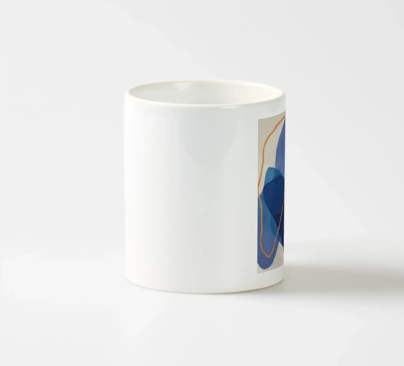 Ochre Cipher Bold ceramic mug by Vivid Reverie