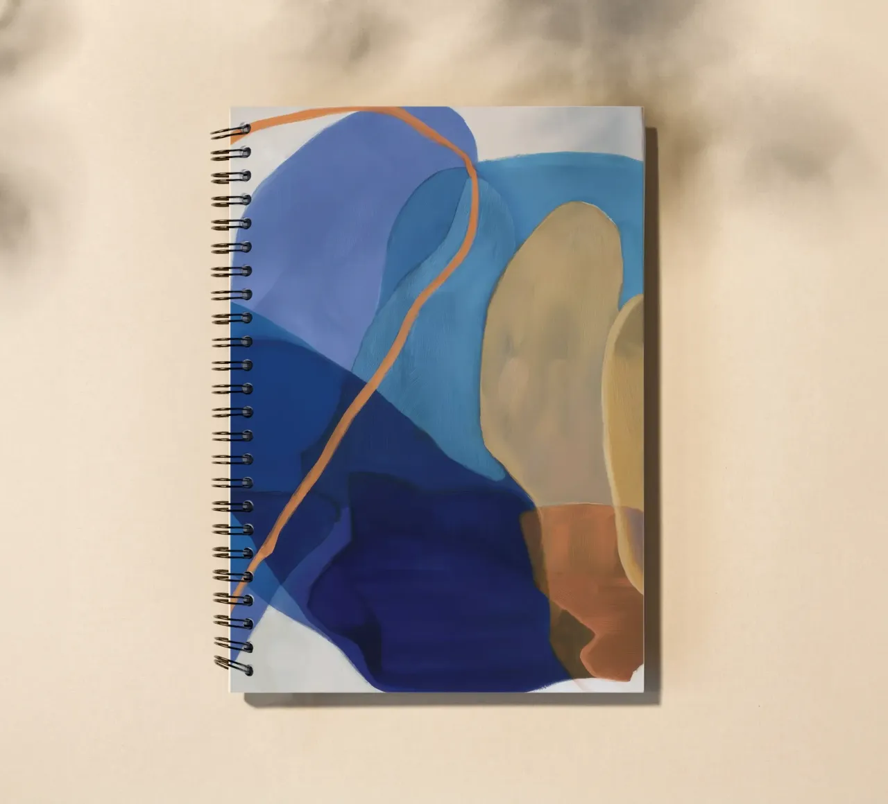Oker Cijfer Vet notitieboek met spiraal van Vivid Reverie